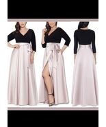 Women’s Ball Gown  $279 XSCAPE PLUS Size 18W  3/4 Sleeve Satin  With Tag... - $102.16 CAD