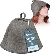 Lifepro Wool Sauna Hat - Traditional Russian Banya Hat For Men, Felt Woo... - $33.99