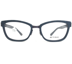 Etro Eyeglasses Frames ET2110 405 Matte Blue Paisley Cat Eye Thick Rim 52-17-135 - £43.96 GBP