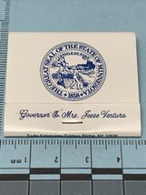 Vintage Matchbook  Minnesota Governors Residence   Governor &amp; Mrs Jesse Ventura - £14.80 GBP