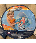 SwimWays Blue Infant Spring Float with Sun Canopy, Harness - Easy Fold*B... - £16.28 GBP