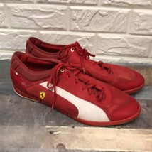 Puma Ferrari Driving Power shoes Rosso Corsa red &amp; white men’s size 14 - £43.56 GBP