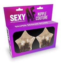 (wd) sexy af silver stars nipp covers - £26.58 GBP