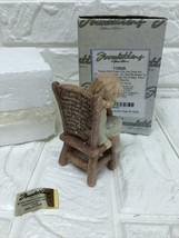 Foundations Enesco Karen Hahn Girl/Chair  Religious Figurine Forgive Me ... - $12.86