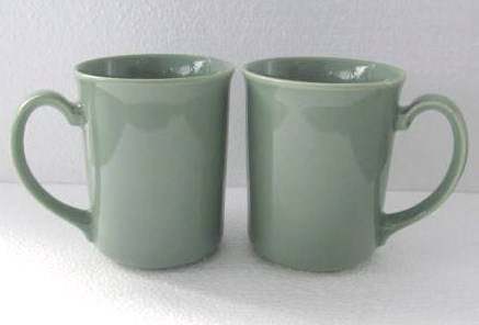 1970's Vintage Corning (2) Original Light Green Color Collectible Coffee Mugs, N - $29.99