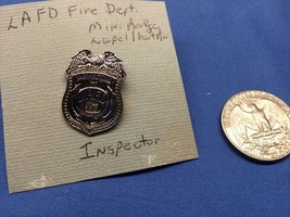 Inspector Lafd Mini Badge Pin Los Angeles Fire Department California - £8.85 GBP