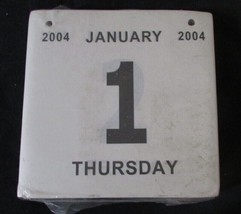 2004 Calendar Date Pad 5 3/4 X 5 3/4 inch Sealed Fits some Coke Calendar - $2.48