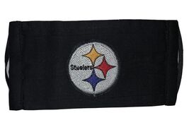 steelers sports face mask embroidered washable cubre bocas adult one size - $8.86