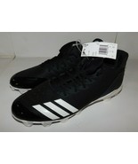 Adidas Icon 4 Boost Black Baseball Cleats Shoes Size 11.5 Brand New - £31.46 GBP