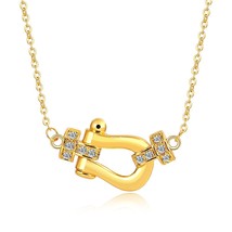 FYSARA Hot Sale Trendy Gold Filled Statement Jewelry U Type Design Pendants ?Gol - £14.32 GBP