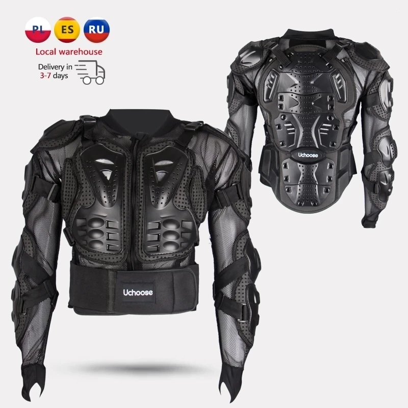 Motorcycle Jackets Full body Protection BLACK RED ARMOR turtle Moto jack... - $43.65+