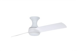 Luminance Cf560Sw Kathy Ireland Home Duo Flush Mount Ceiling Fan 54, Satin White - £136.00 GBP