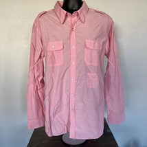 Denim &amp; Rivets Clothing Company Mens XXL Pink Button Up Shirt Long Sleeve - £13.56 GBP