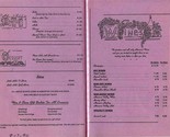 Winery of the Little Hills Menu &amp; Wine List St Charles Missouri 1990 - £17.36 GBP