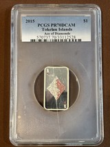 2015- Tokelau Islands- Ace of Diamonds- PCGS PR70DCAM- POP 3- Scratched ... - $7,432.63 MXN