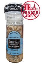  TRADER JOE&#39;S Garlic Salt with Grinder 2.46 oz / 70g  - £6.27 GBP