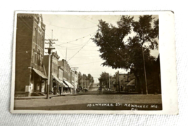 Milwaukee St Kewaunee Wis Street Scene Postcard Real Photo - £7.83 GBP