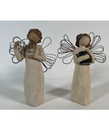 Lot Of 2 Willow Tree Angel of Learning 2000 &amp; Just For You 2005 - £9.51 GBP
