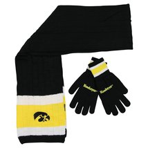 NCAA Iowa Hawkeyes Scarf &amp; Gloves Gift Set - £14.57 GBP