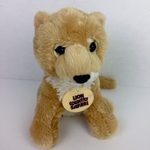 The Petting Zoo Lion Plush Lion Country Safari Tag Cub Female 9” - $8.39