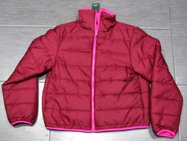 Wild Fable Women&#39;s Puffer Jacket Maroon Berry Red &amp; Hot Pink Sz Xs Nwt New W Tag - £19.65 GBP