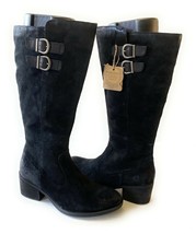 New Born Women&#39;s Basil Distressed Suede Buckle Detail Tall Boot Variety ... - $142.49