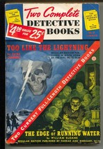 Two Complete Detective Books #6 Summer 1940-skull cover-mystery pulp fiction-... - £88.07 GBP