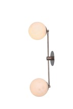 2 Light Globe Wall Mid Century Brass Sputnik chandelier light Fixture gift - £274.11 GBP