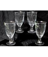 NORITAKE Iced Tea SWEET SWIRL 7.375&quot; Clear Soda Beverage Glass   - Set Of 4 - $70.19 CAD
