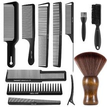 SALONSILK 12PCS Hair Cutting Comb Set, Professional Barber Combs for Hair Stylis - $37.60