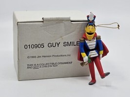 Vintage Sesame Street Guy Smiley Collectible Christmas Ornament Jim Henson 1993 - £12.73 GBP