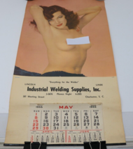 Vintage 1955 Nude Pin Up Calendar Industrial Welding Supplies Rare - £77.16 GBP
