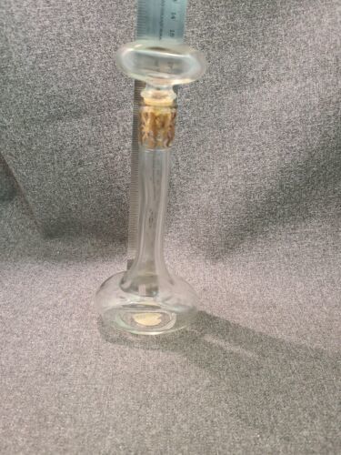 Primary image for Vintage Avon Tall Gold Accent Perfume Bottle with Glass & Cork Stopper