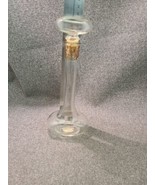 Vintage Avon Tall Gold Accent Perfume Bottle with Glass &amp; Cork Stopper - £10.38 GBP