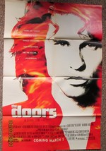 JIM MORRISON:(THE DOORS) VINTAGE  1991 MOVIE POSTER (CLASSIC ROCK MOVIE) - $197.99
