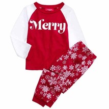 Kids Snowflake Pajama Set Family PJs Christmas Holidays Child XS 4/5 New - £9.90 GBP