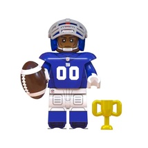 Football Player Giants NFL Super Bowl Rugby Players Minifigures Building Toy - £2.69 GBP