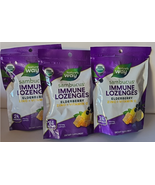 3/27 Nature&#39;s Way Sambucus Zinc Lozenges Honey Lemon 4 Packs W/ 24 Each Bag - $29.69