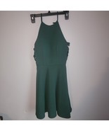 B. Darlin Womens Sleeveless Green Skater Cocktail Dress Fit &amp; Flare Size... - £19.38 GBP
