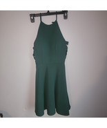 B. Darlin Womens Sleeveless Green Skater Cocktail Dress Fit &amp; Flare Size... - $24.74