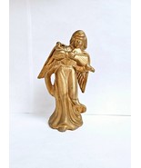 Vintage MCM Gold Ceramic Holiday Christmas Angel 5.25” H - €10,31 EUR