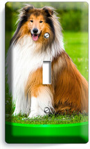 Gorgeous Rough Collie Dog 1GANG Light Switch Wall Plate Grooming Pet Salon Decor - £8.09 GBP