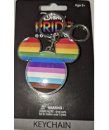 Mickey Mouse Head Key Chain Trade Disney Pride Collection 2023 - $14.73