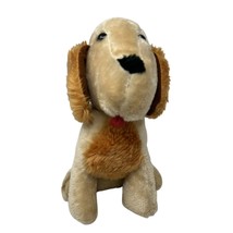 Vintage Capitol Toy Stuffed Plush Dog With Floppy Ears Red Felt Tongue Carnival - $19.75