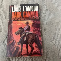 Dark Canyon Western Paperback Book by Louis L&#39;Amour from Bantam Books 1963 - £9.56 GBP