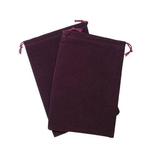 Dice Bag Suedecloth Small - Burgundy - $14.14