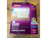 Avery Address Labels, Sure Feed, 1&quot; x 2-5/8&quot;, 300 Matte Clear Labels (18... - £9.45 GBP