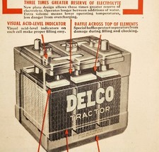 1947 Delco Remy Tractor Battery Advertisement Farming Agriculture DWNN18 - $19.99
