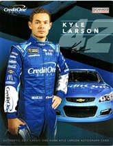 Autographed 2017 Kyle Larson #42 Credit One Bank Official Hero Card (Ganassi Rac - £42.30 GBP