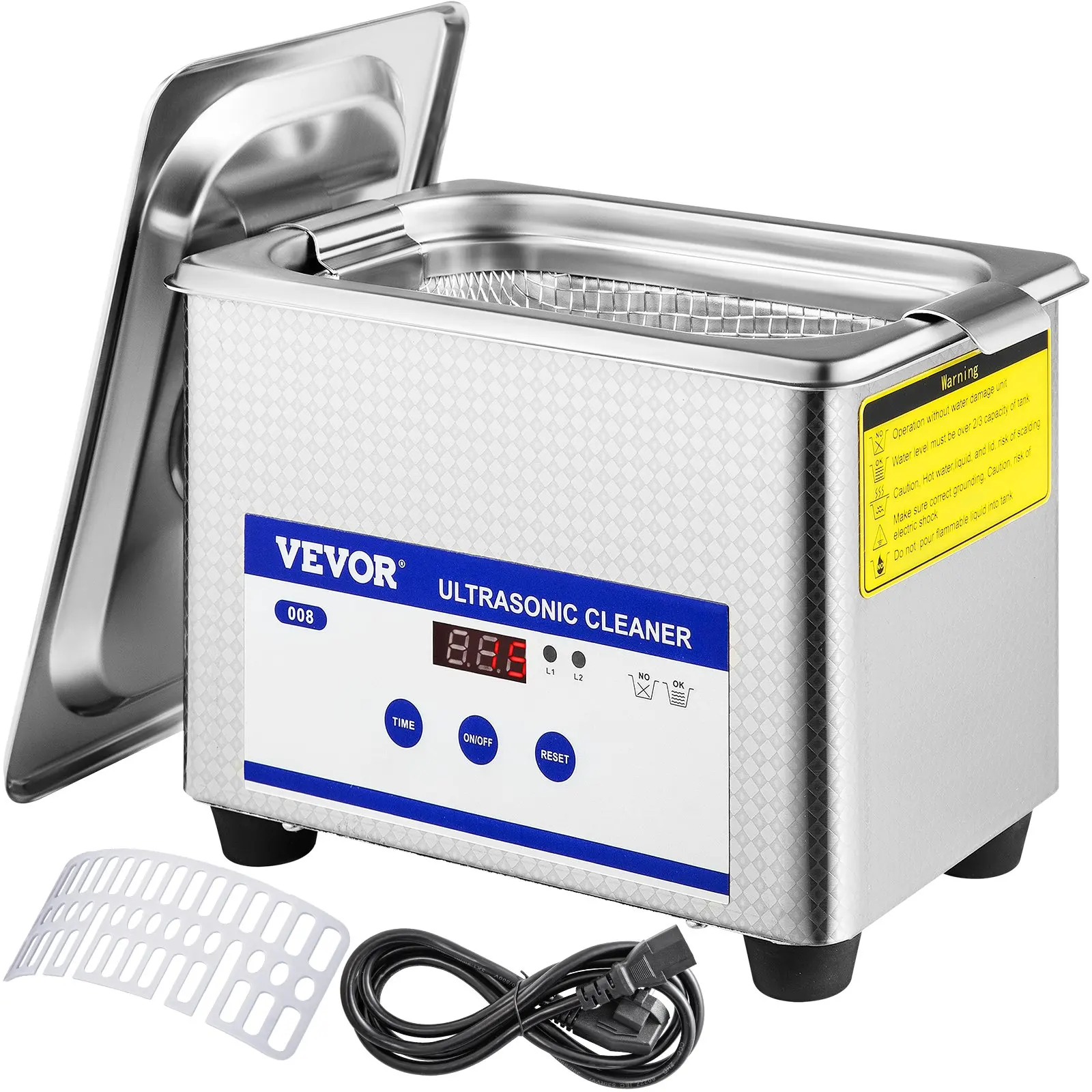 VEVOR 800ml Ultrasonic Cleaner Portable Washing Machine 35W Mini Dishwasher - £55.01 GBP+